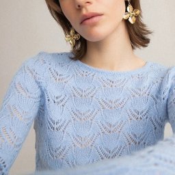 Узор для ажурного пуловера спицами