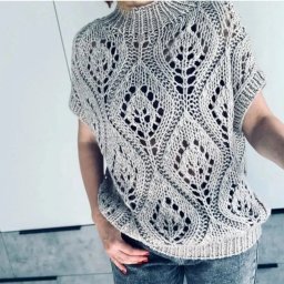 Ажурный узор спицами