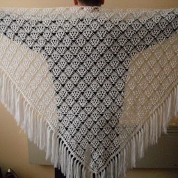 Интересная шаль крючком