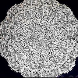 Нежная салфетка крючком