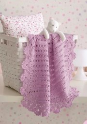 Детский плед, связанный крючком