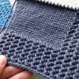 Имитация вязаной резинки