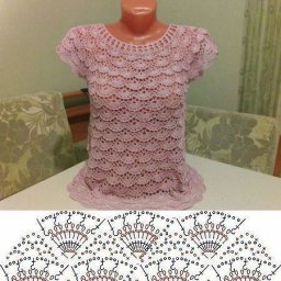 Красивая ажурная кофточка крючком