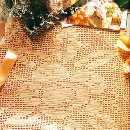 Красивые салфетки в технике филейного вязания