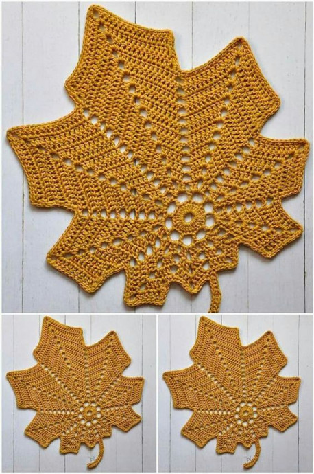 Листик крючком: вяжем просто и красиво Листик крючком: вяжем просто и красиво