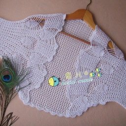 Нежное болеро крючком