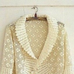 Нежное болеро, вязаное крючком