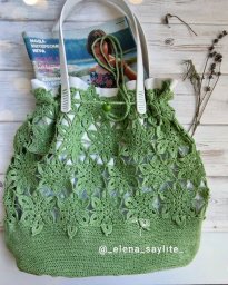 Схема мотивов для сумки крючком