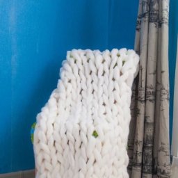 Вяжем объемный плед