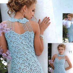 Эффектное платье крючком