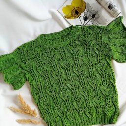 Схема узора для пуловера спицами