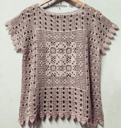 Летний топ крючком