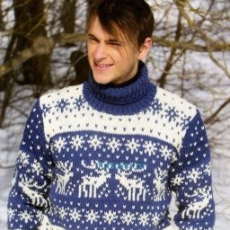 Жаккардовый свитер для мужчины