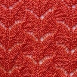 Ажурный узор спицами