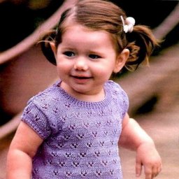 Детский ажурный джемпер спицами