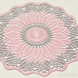 Нежная салфетка крючком