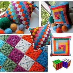 Простой мотив для пледа, подушек