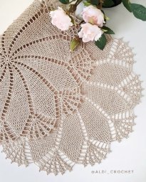 Схема салфетки крючком