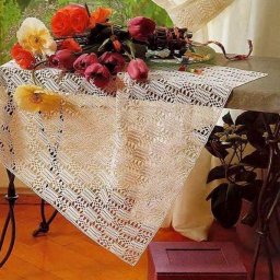 Уютная скатерть для уютного дома, вяжем крючком!