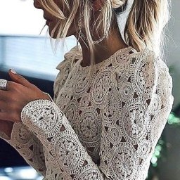 Джемпер крючком, вяжем из мотивов