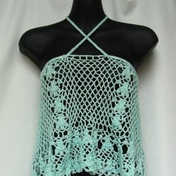 Интересный вариант узора для вязаного платья и топа на лето. Требуется подклад!