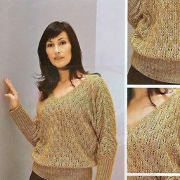 Кофточка для любителей женственных узоров