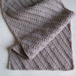 Мужской шарф "Диагонали", вяжем спицами