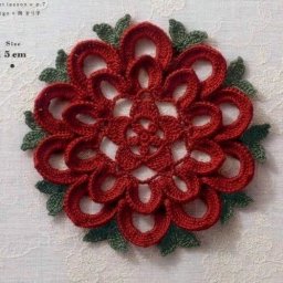 Объемная салфетка крючком