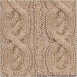 Симпатичный узор спицами