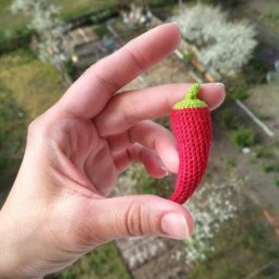 Схема вязания острого перца