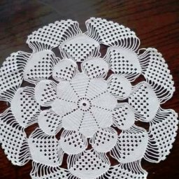Ажурная салфетка крючком