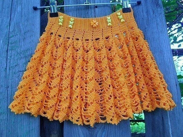 Детская юбочка крючком