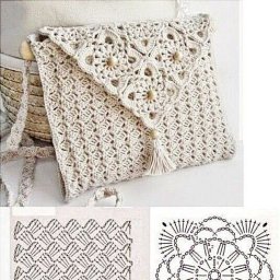 Маленькая вязаная сумочка