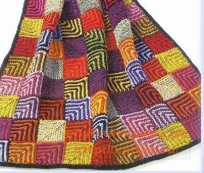 Geometrik desenli battaniye, tığ işi 0