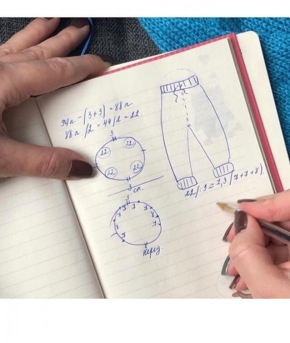 Детские штанишки спицами