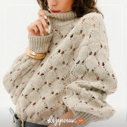 Джемпер спицами