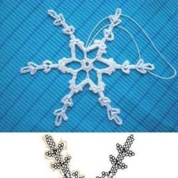 Вяжем снежинки, готовимся к празднику!