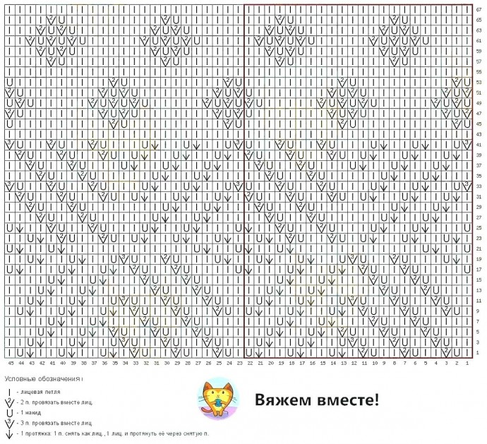 Геометрический узор для джемпера Геометрический узор для джемпера