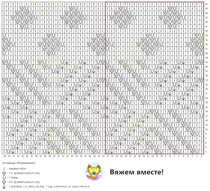 Геометрический узор для джемпера