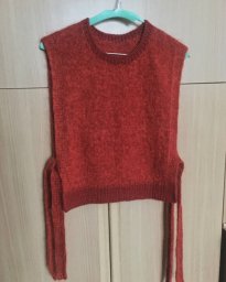 Трендовый и очень простой жилет на завязках