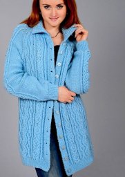 Кардиган фантазийными косами