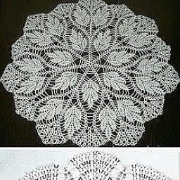 Красивая салфетка крючком