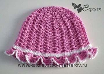 Детская панамка крючком