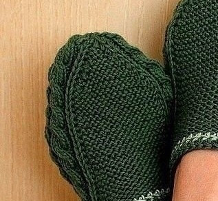 Вяжем тапочки-следочки
