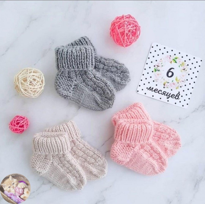 Ηocoчки c узopoм "плетёнка" Ηocoчки c узopoм "плетёнка"