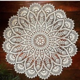 Роскошная салфетка крючком
