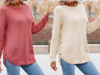 Джемпер с пуговицами