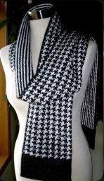 Шарф с жаккардовым узором