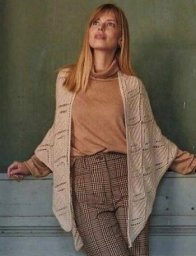 Шаль спицами