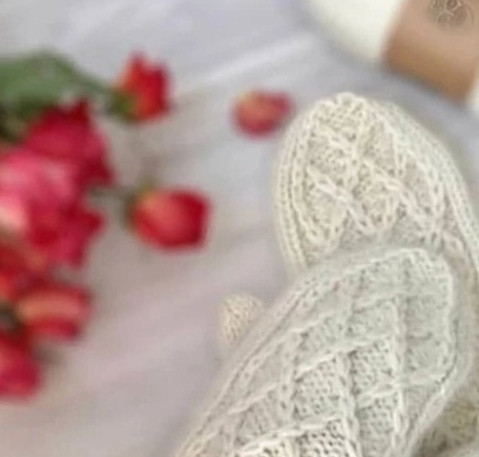 Варежки спицами